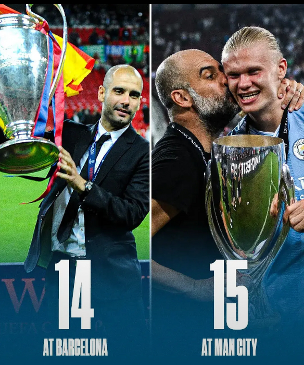 曼城豪取冠军，瓜迪奥拉扬帆欧冠航程